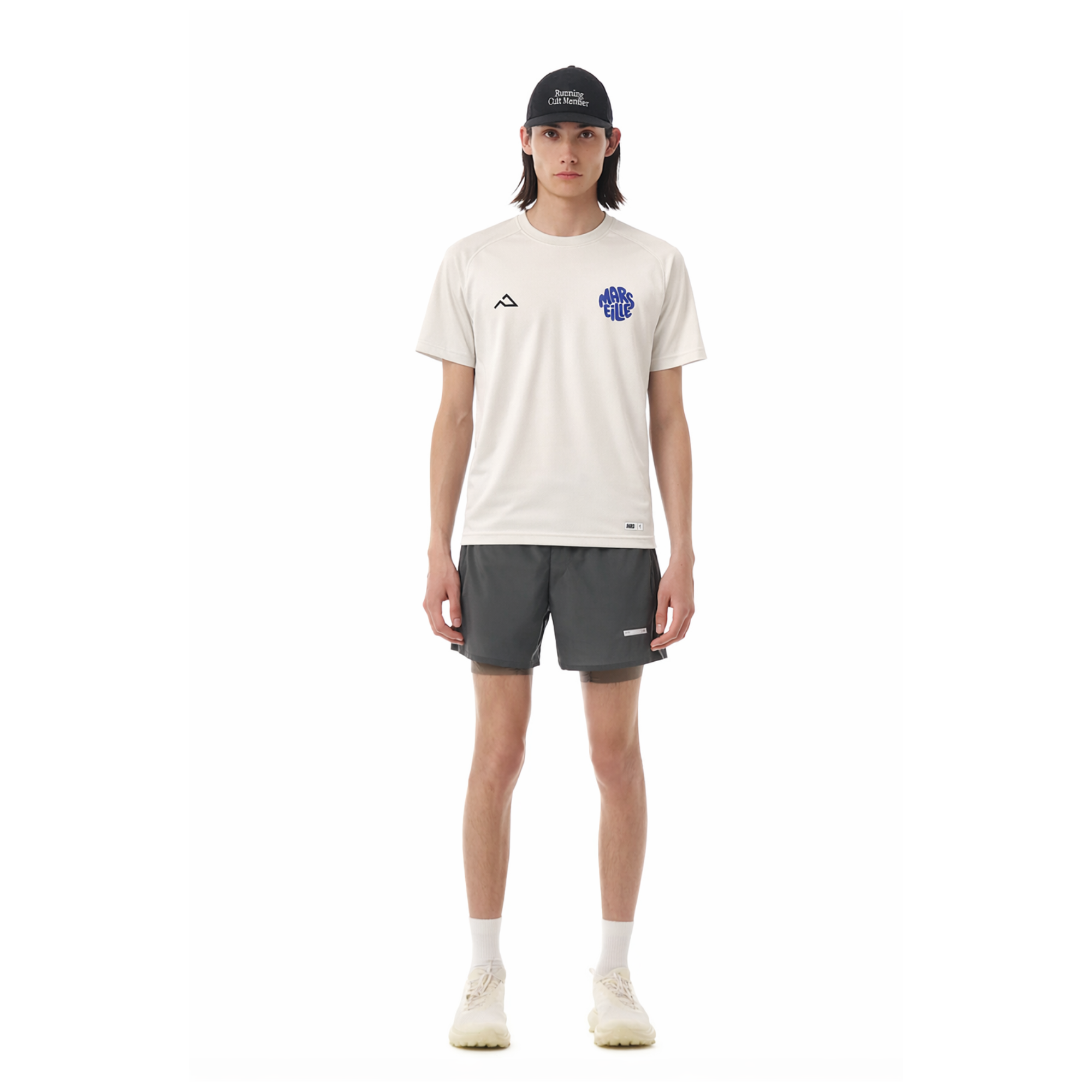 T-shirt running – Marseille Series – Beige – Mixte