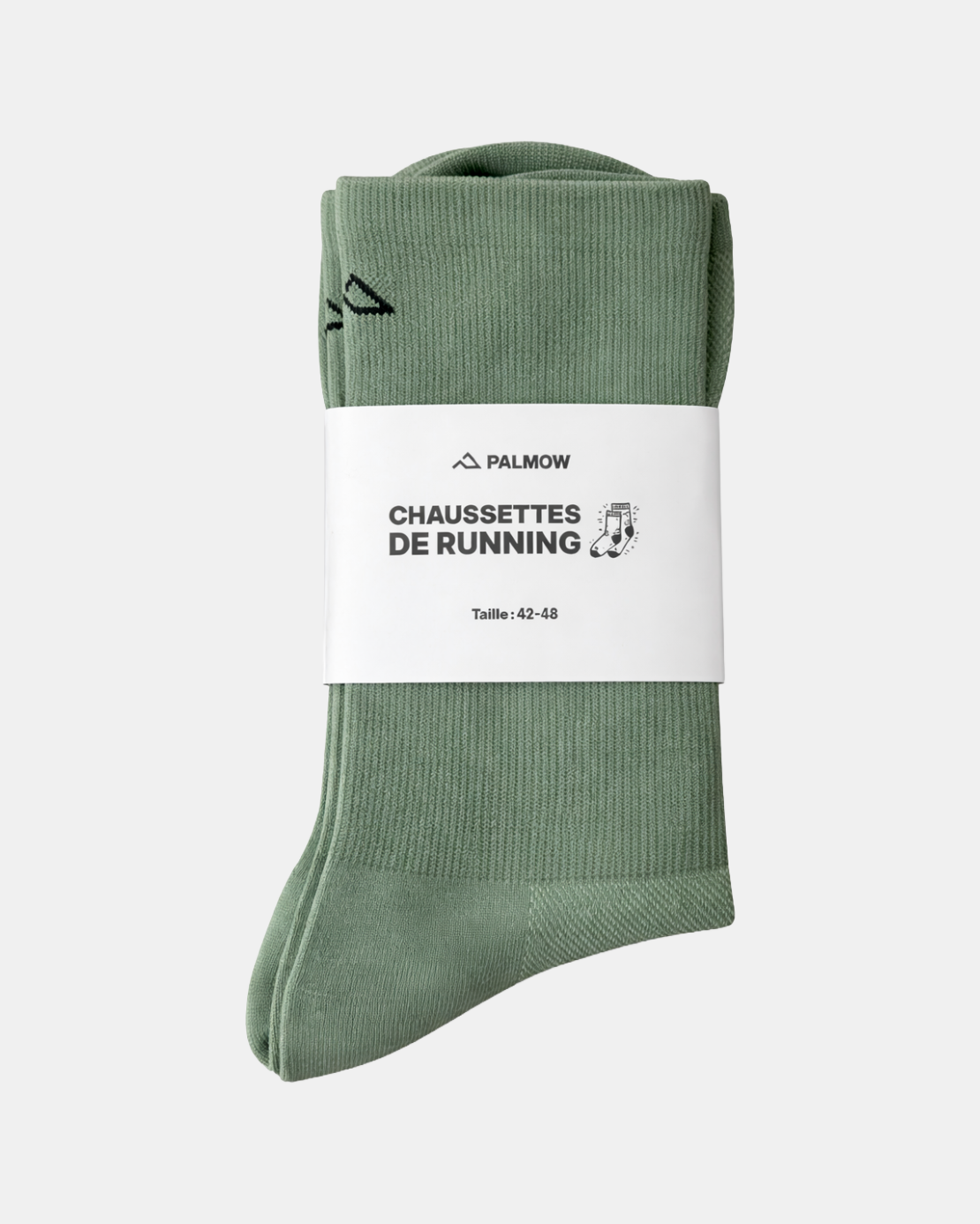 Chaussettes running – Essentials Series – Olive – Mixte Image secondaire du produit